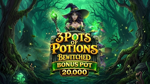 Casino Slots 3 Pots of Potions Betwitched Bonus Pot 20000